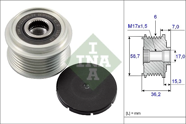 Alternator Freewheel Clutch
